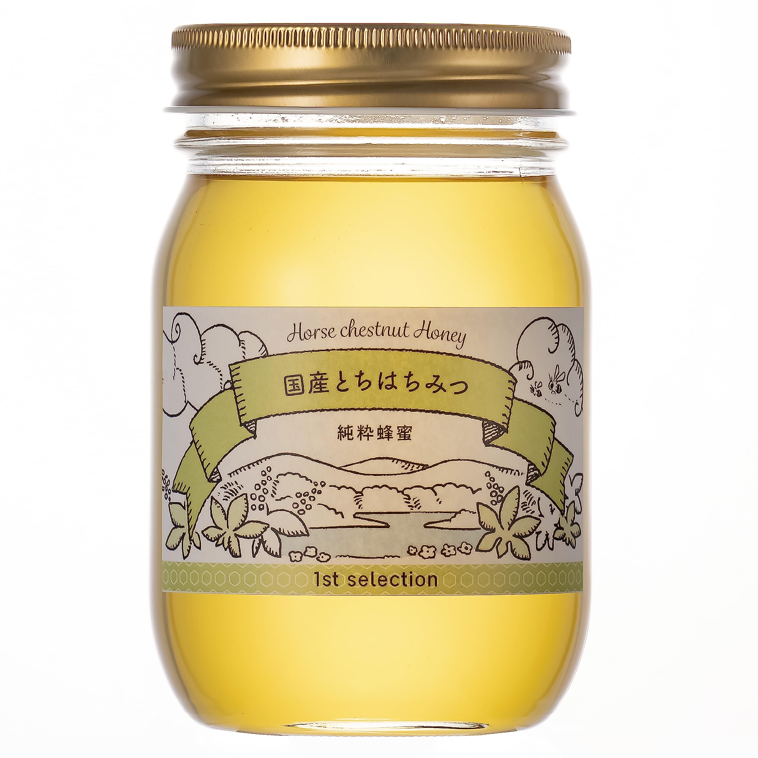 Amazon | 1st selection とちはちみつ 500g ボトル 国産 蜂蜜 無添加